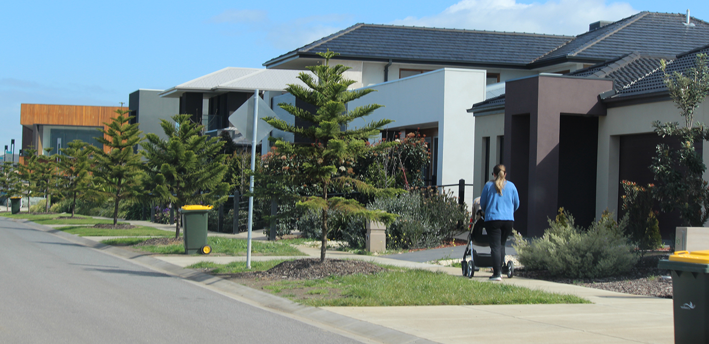 A quiet residential street
